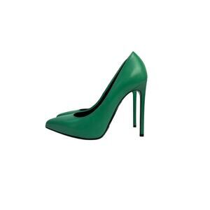 Saint Laurent Green Leather Stiletto Pumps Sz.37,5